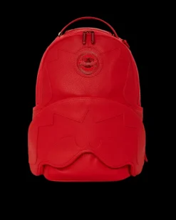 BACKPACKS>SPRAYGROUND HEAVY METAL SHARK RED BACKPACK (DLXV)