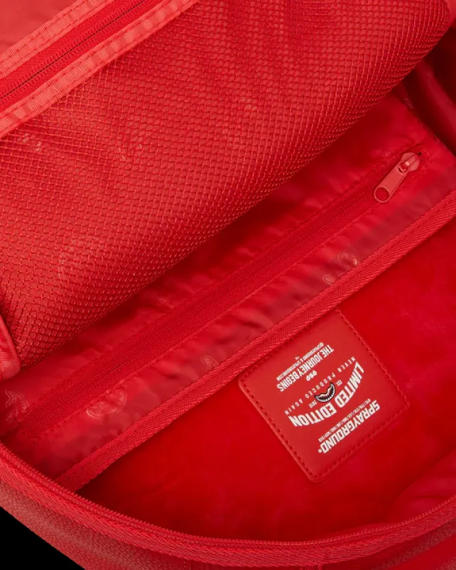 BACKPACKS>SPRAYGROUND HEAVY METAL SHARK RED BACKPACK (DLXV)