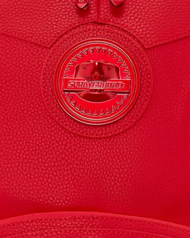 BACKPACKS>SPRAYGROUND HEAVY METAL SHARK RED BACKPACK (DLXV)