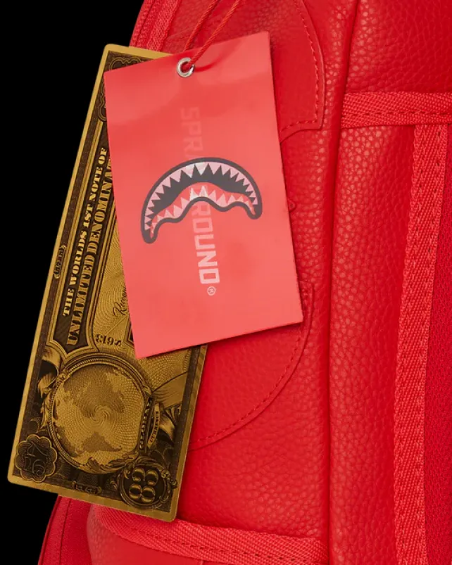BACKPACKS>SPRAYGROUND HEAVY METAL SHARK RED BACKPACK (DLXV)