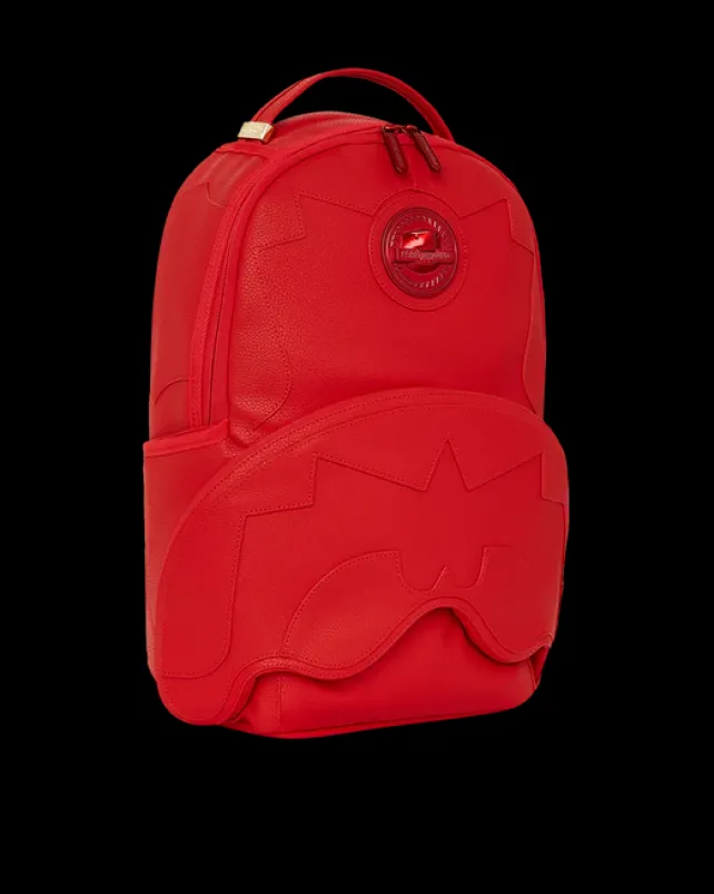 BACKPACKS>SPRAYGROUND HEAVY METAL SHARK RED BACKPACK (DLXV)