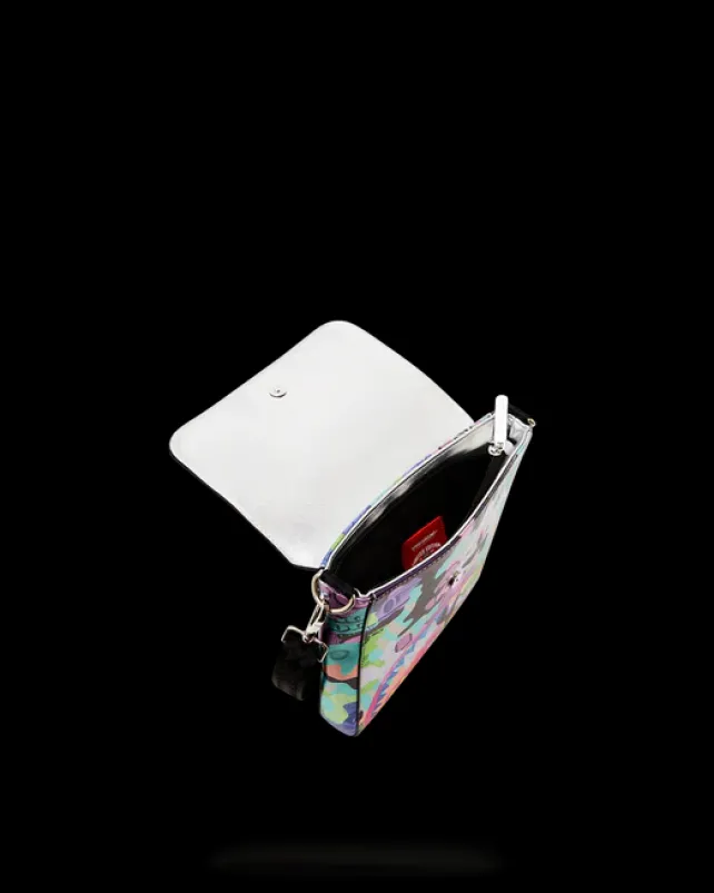 SLINGS|CROSSBODYS>SPRAYGROUND HEAVY RHYTHM MESSENGER SLING BAG