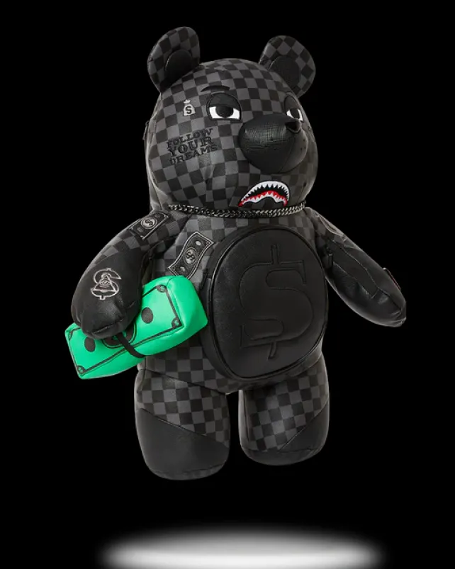 TEDDY BEAR BACKPACKS|BACKPACKS>SPRAYGROUND HENNY AIIR TO THE THRONE MONEYBEAR TEDDYBEAR BACKPACK