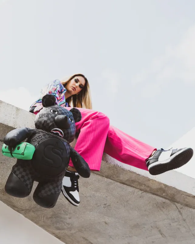 TEDDY BEAR BACKPACKS|BACKPACKS>SPRAYGROUND HENNY AIIR TO THE THRONE MONEYBEAR TEDDYBEAR BACKPACK