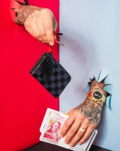WALLETS>SPRAYGROUND HENNY BLACK WALLET