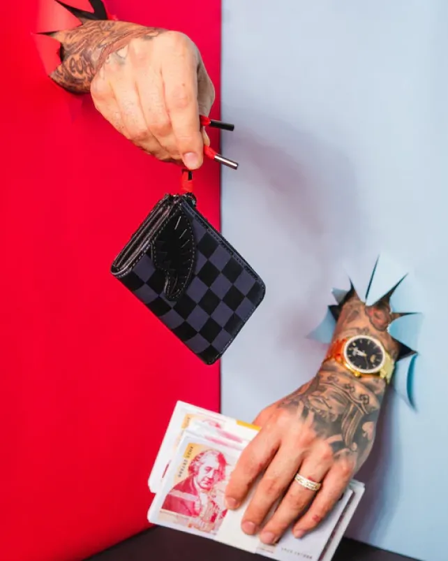 WALLETS>SPRAYGROUND HENNY BLACK WALLET