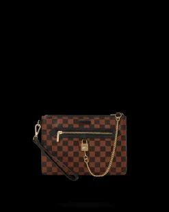 CROSSOVER CLUTCHES>SPRAYGROUND HENNY LOCK SHARKS IN PARIS CROSSOVER CLUTCH