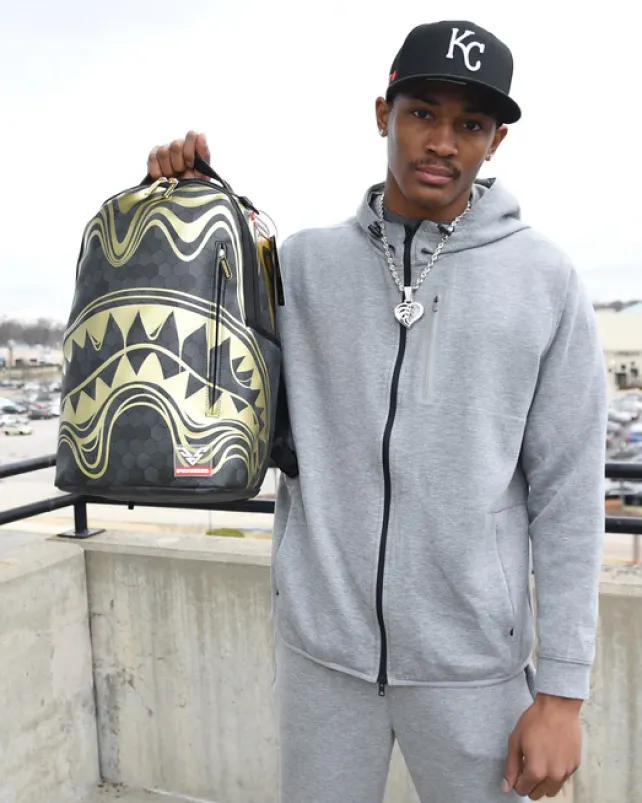 BACKPACKS>SPRAYGROUND HONEYCOMB DEVONTA SMITH COLLAB BACKPACK