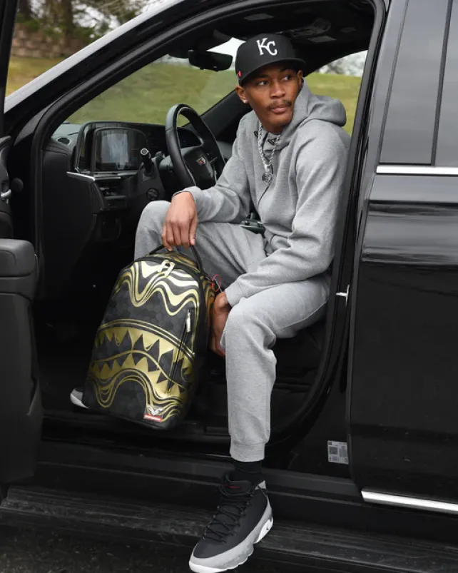 BACKPACKS>SPRAYGROUND HONEYCOMB DEVONTA SMITH COLLAB BACKPACK