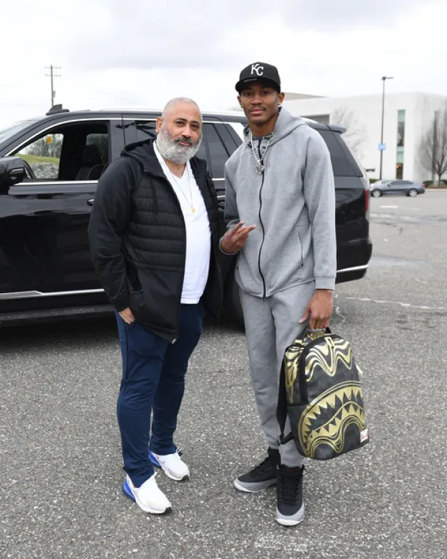 BACKPACKS>SPRAYGROUND HONEYCOMB DEVONTA SMITH COLLAB BACKPACK
