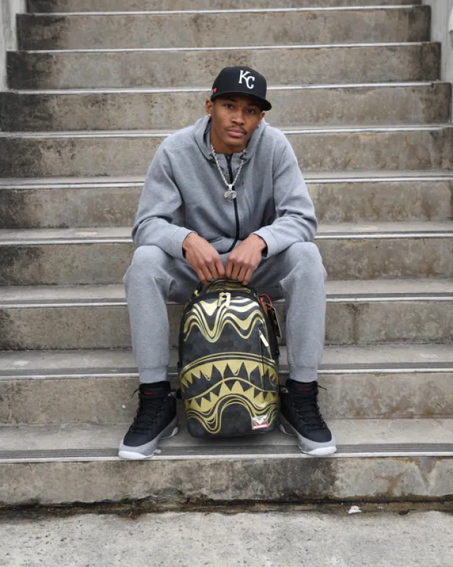 BACKPACKS>SPRAYGROUND HONEYCOMB DEVONTA SMITH COLLAB BACKPACK
