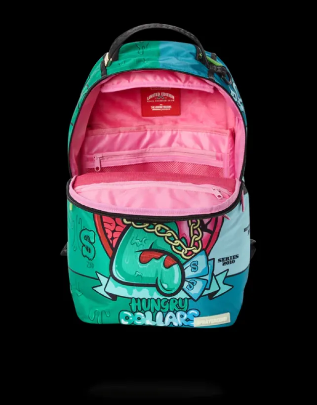 BACKPACKS>SPRAYGROUND HUNGRY DOLLARS BACKPACK