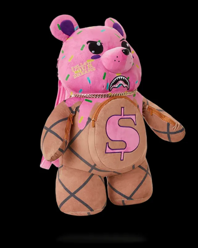 TEDDY BEAR BACKPACKS|BACKPACKS>SPRAYGROUND I SCREAM MONEYBEAR TEDDYBEAR BACKPACK
