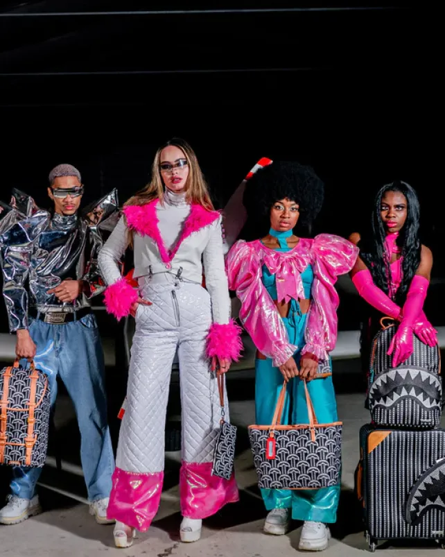 CARRY-ON LUGGAGE>SPRAYGROUND ILLUCHAINS JETSETTER CARRY-ON LUGGAGE