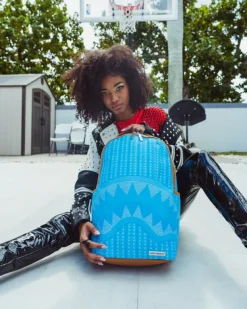 BACKPACKS>SPRAYGROUND ILLUCHAINS TURQ BACKPACK (DLXV)