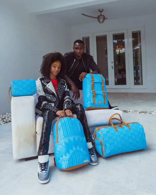 BACKPACKS>SPRAYGROUND ILLUCHAINS TURQ BACKPACK (DLXV)