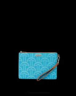 CROSSOVER CLUTCHES>SPRAYGROUND ILLUCHAINS TURQ CROSSOVER CLUTCH