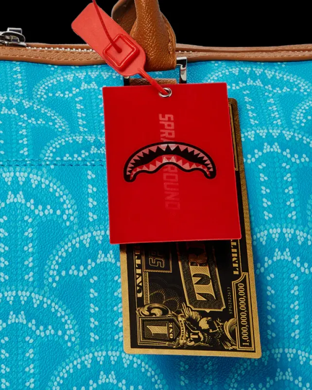 DUFFLES>SPRAYGROUND ILLUCHAINS TURQ DUFFLE