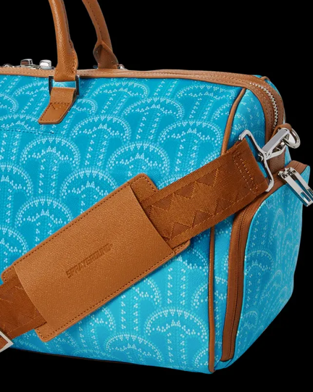 DUFFLES>SPRAYGROUND ILLUCHAINS TURQ DUFFLE