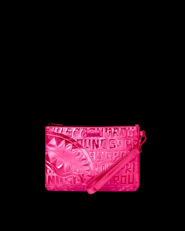 CROSSOVER CLUTCHES>SPRAYGROUND INFINITI PINK DIAMOND CROSSOVER CLUTCH