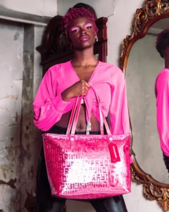 TOTES|HANDBAGS>SPRAYGROUND INFINITI PINK DIAMOND TOTE