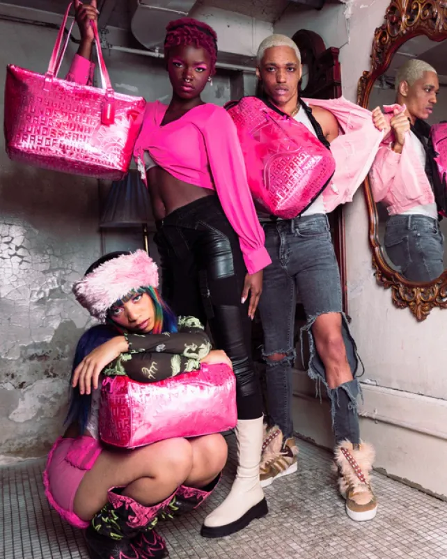 TOTES|HANDBAGS>SPRAYGROUND INFINITI PINK DIAMOND TOTE