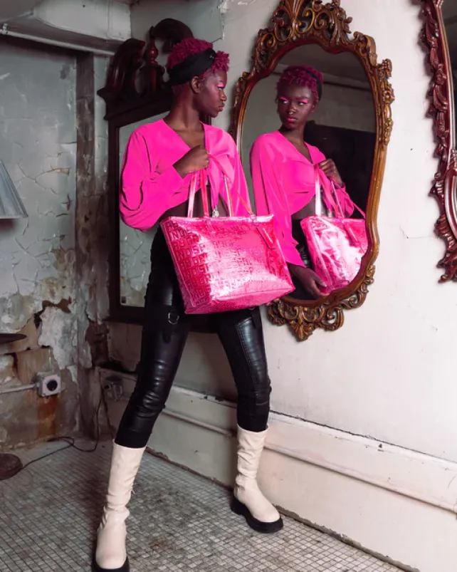TOTES|HANDBAGS>SPRAYGROUND INFINITI PINK DIAMOND TOTE