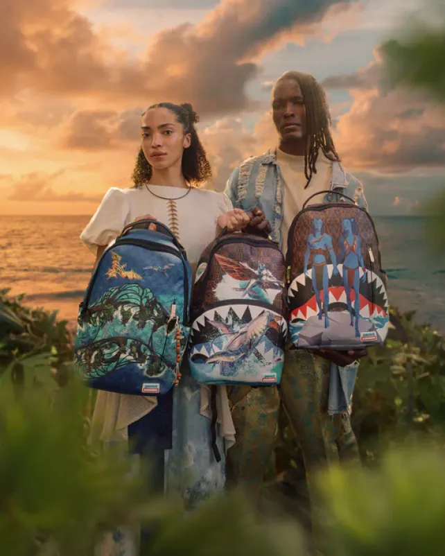 BACKPACKS>SPRAYGROUND JAKE AND NEYTIRI SHARKS IN PANDORA