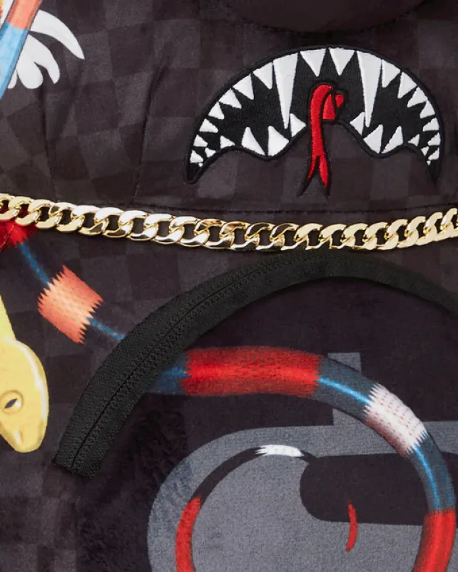 TEDDY BEAR BACKPACKS|BACKPACKS>SPRAYGROUND JARDIN D'EDEN MONEYBEAR TEDDYBEAR BACKPACK