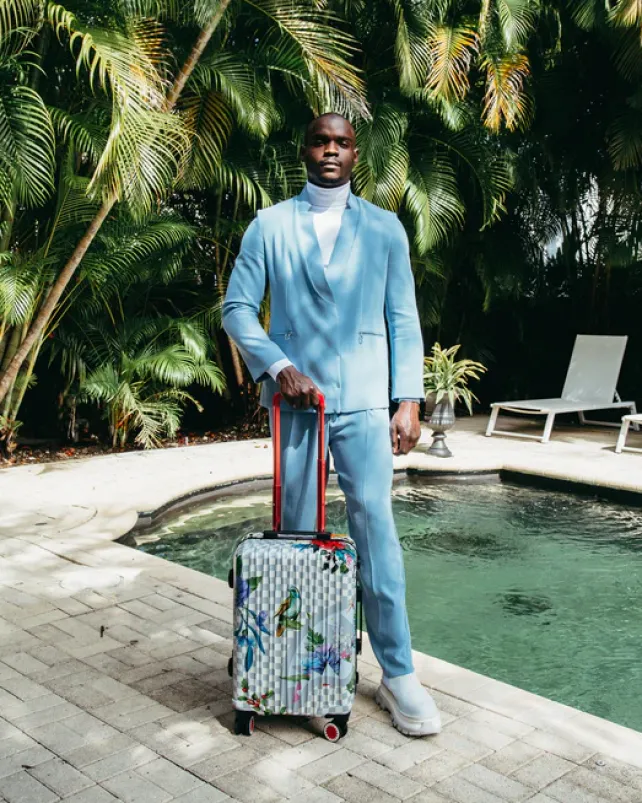 CARRY-ON LUGGAGE>SPRAYGROUND JARDIN DU PALAIS SHARKNAUTICS HARDSHELL CARRY-ON LUGGAGE