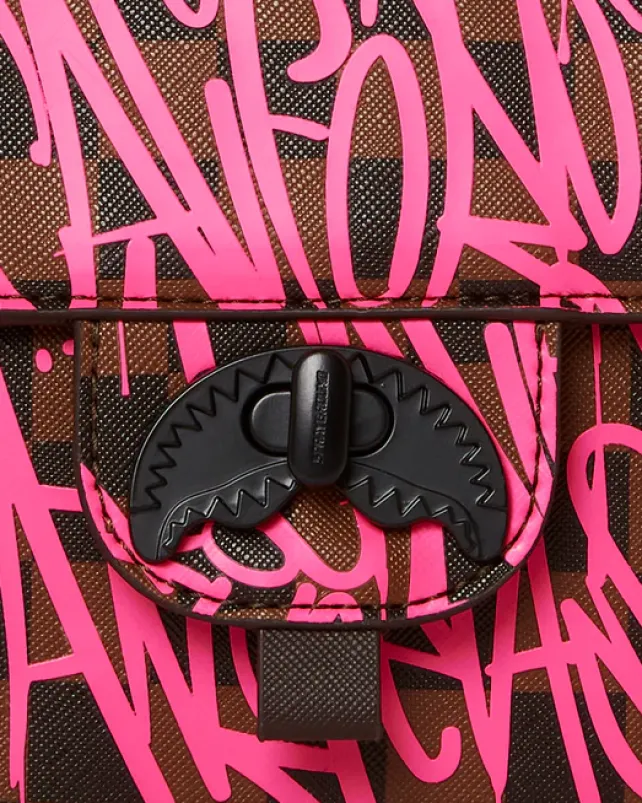 HANDBAGS>SPRAYGROUND JETGRAPHIX SHARKCHAIN HANDBAG