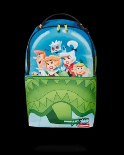 BACKPACKS>SPRAYGROUND JETSONS FLYING SHARKMOUTH BACKPACK (DLXR)