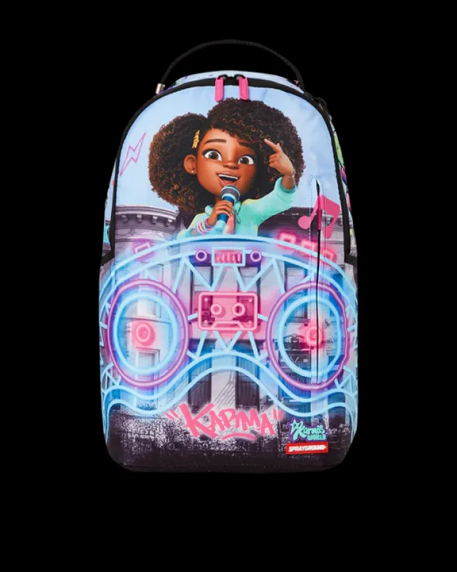 BACKPACKS>SPRAYGROUND KARMA'S WORLD TURN UP THE VOLUME BACKPACK