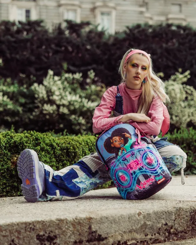 BACKPACKS>SPRAYGROUND KARMA'S WORLD TURN UP THE VOLUME BACKPACK