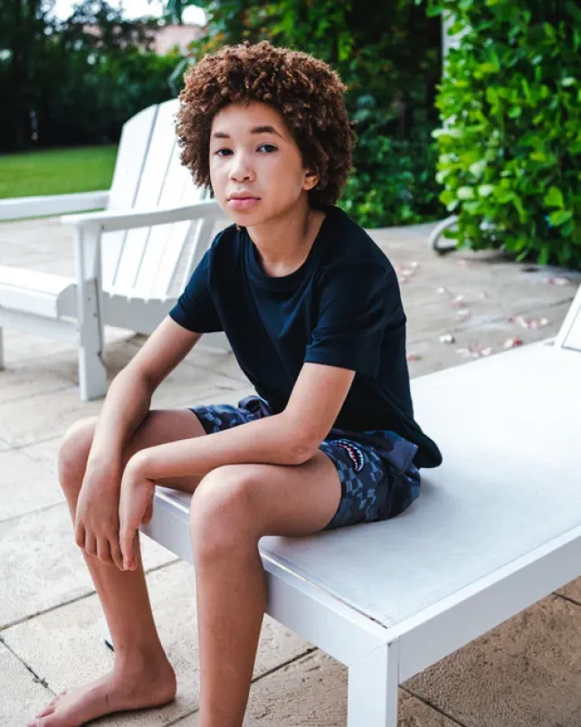 SWIMWEAR>SPRAYGROUND KIDS 3AM SWIM TRUNKS