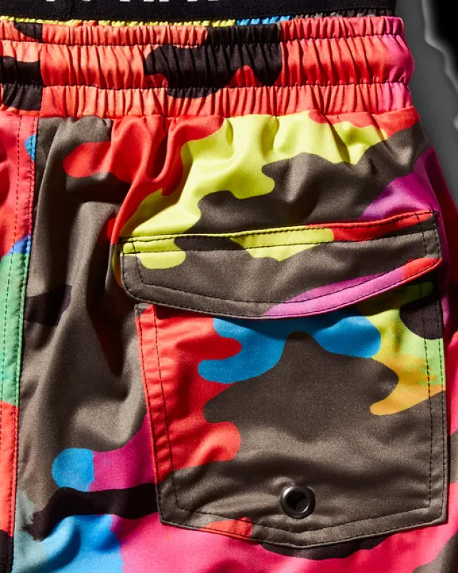 SWIMWEAR>SPRAYGROUND KIDS CAMOBURST SWIM TRUNKS