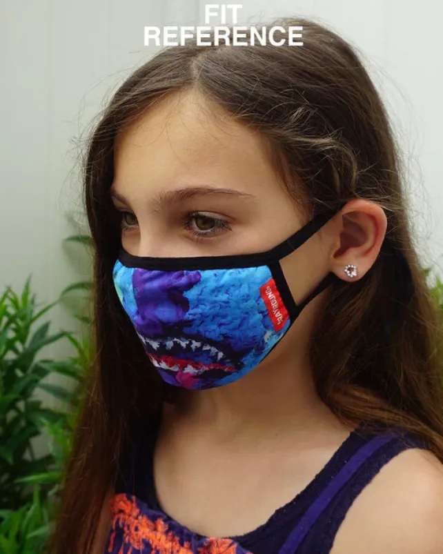 FACE MASKS>SPRAYGROUND KIDS FORM FITTING MASK: CANDY SHARK