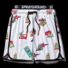 SWIMWEAR>SPRAYGROUND KIDS PATCH ALL-IN SWIM TRUNKS (WHITE)