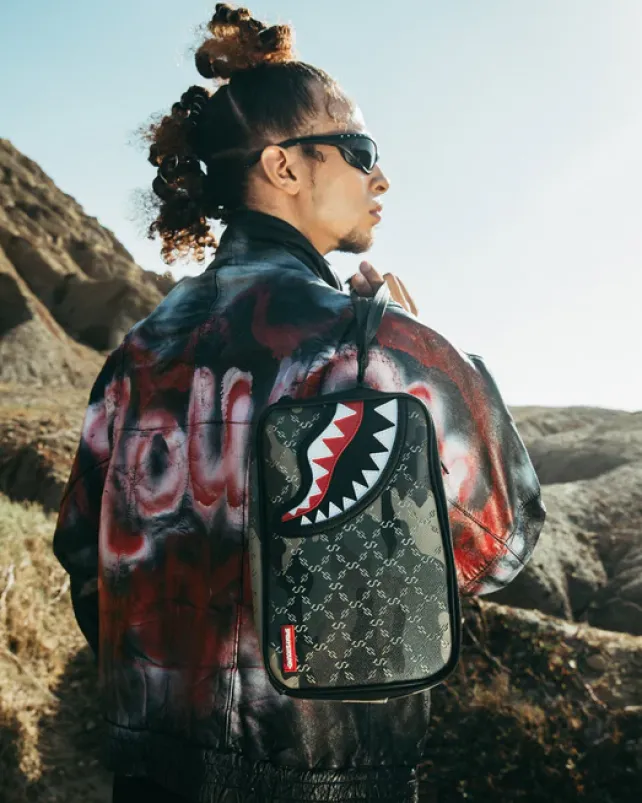 TOILETRIES AKA MONEY BAGS>SPRAYGROUND LASERS BLAZIN TOILETRY BRICKSIDE BAG
