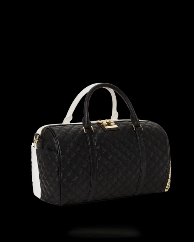 DUFFLES>SPRAYGROUND LEVELED UP SPLIT QUILT SHARK MINI DUFFLE