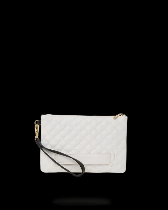 CROSSOVER CLUTCHES>SPRAYGROUND LEVELED UP SPLIT QUILT SHARK CROSSOVER CLUTCH