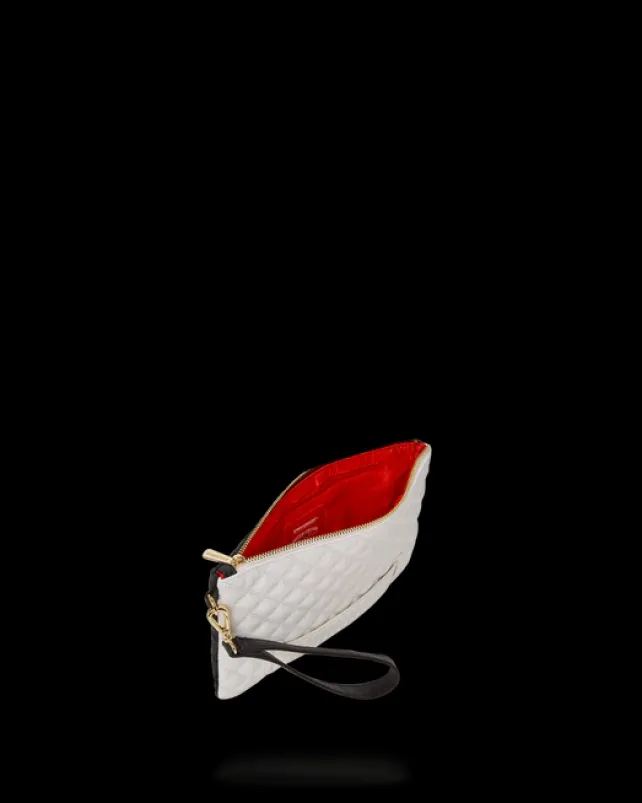 CROSSOVER CLUTCHES>SPRAYGROUND LEVELED UP SPLIT QUILT SHARK CROSSOVER CLUTCH