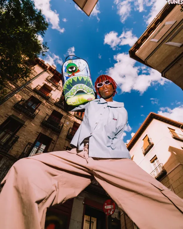BACKPACKS>SPRAYGROUND LOONEY TUNES MARVIN THE MARTIAN FEARLESS LEADER BACKPACK