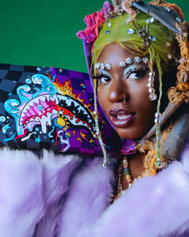 CROSSOVER CLUTCHES>SPRAYGROUND MAD SCIENTIST CROSSOVER CLUTCH