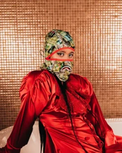 SKI MASKS|COLD WEATHER GEAR>SPRAYGROUND MAMA I MADE IT PULL DOWN SKI MASK