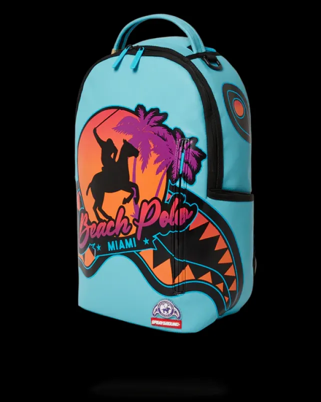 BACKPACKS>SPRAYGROUND MIAMI BEACH POLO COLLAB BACKPACK (DLXV-SKY)