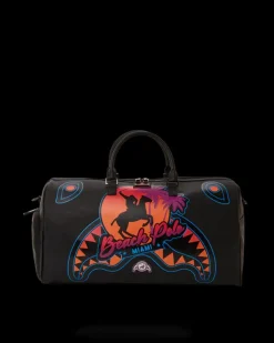 DUFFLES>SPRAYGROUND MIAMI BEACH POLO COLLAB DUFFLE (BLACK)