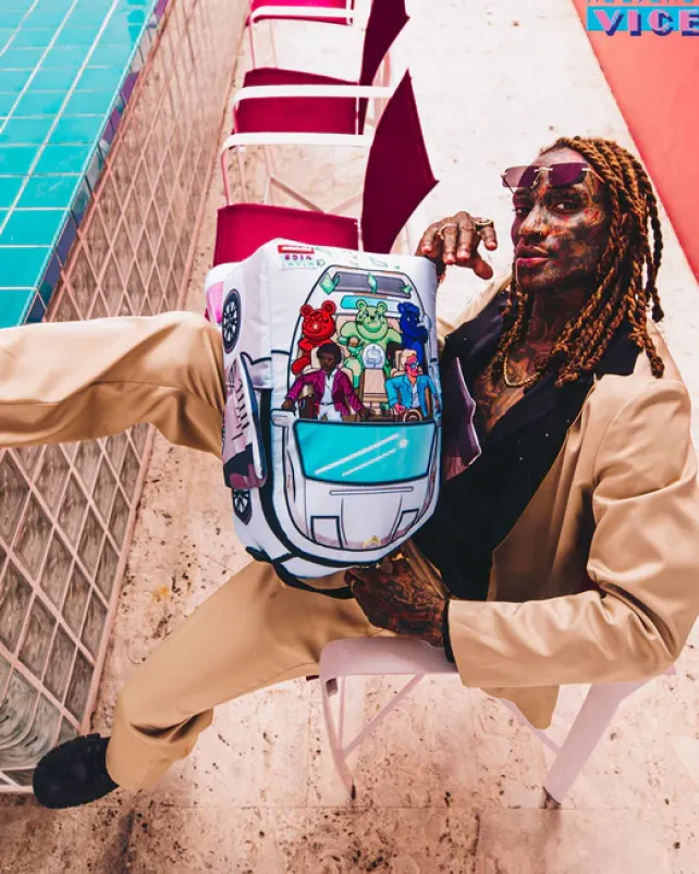 BACKPACKS>SPRAYGROUND MIAMI VICE WINGS UP BACKPACK (DLXV)