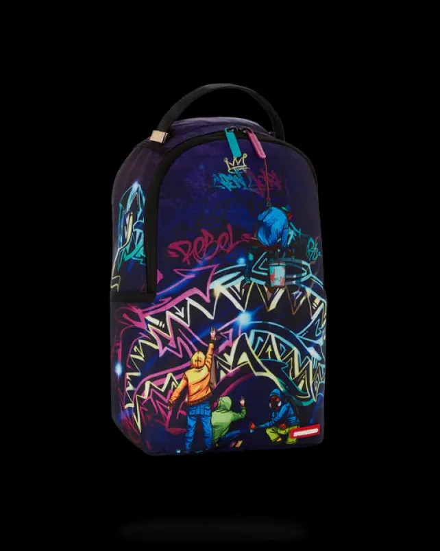 MINI BACKPACKS>SPRAYGROUND MIDNIGHT GRAFFITI ARTISTS MINI BACKPACK
