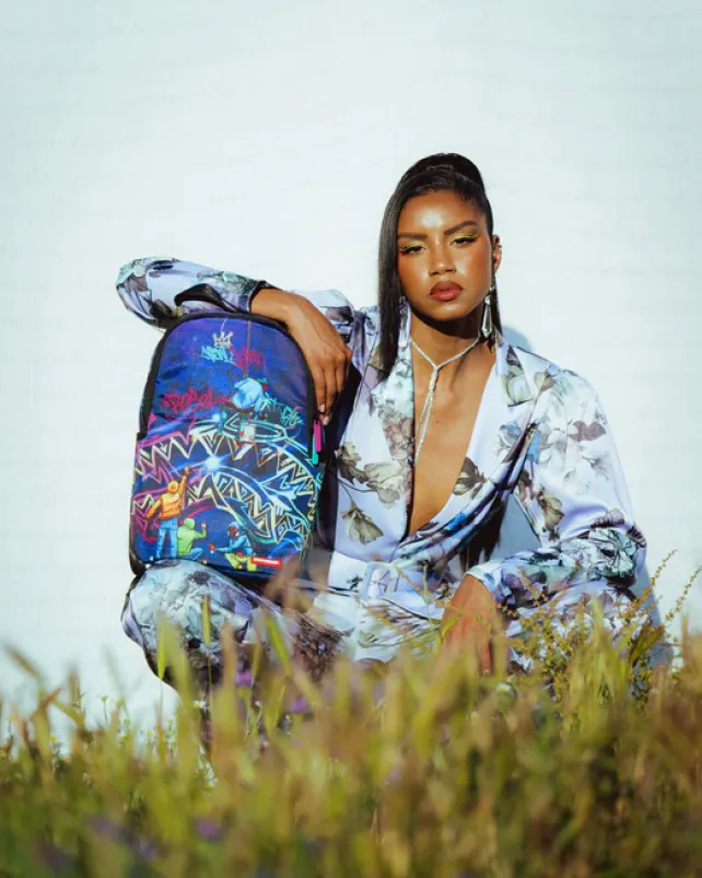 MINI BACKPACKS>SPRAYGROUND MIDNIGHT GRAFFITI ARTISTS MINI BACKPACK